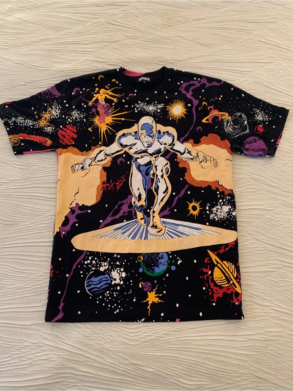 Hypekea Silver Surfer “The Betrayal” Screen Printed Heavyweight T-Shirt, size M